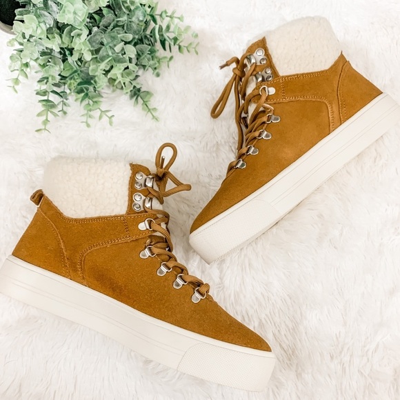 Marc Fisher | NWOB Size 8 Brown High Top Boots - Picture 1 of 12